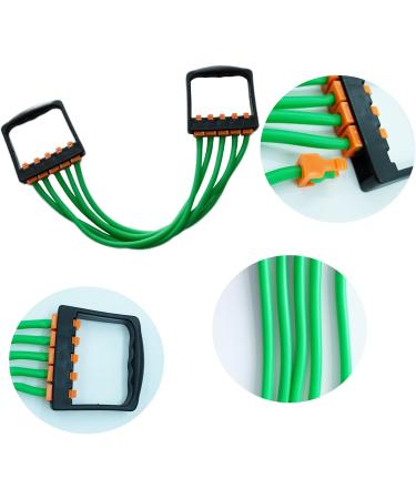 Adjustable Chest Expander for Men & Women | Fitness Equipment for Strength & Muscle Training | Green Grip Trainer - Buy Online on SooperMarket.com