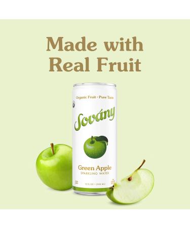 Sov ny Flavored Sparkling Water Variety Pack - USDA Organic Non-GMO Vegan Low Calorie Seltzer Drinks - Tangerine Raspberry & Green Apple - Best Seller 12 Pack 12 fl oz - Buy Online on SooperMarket.com