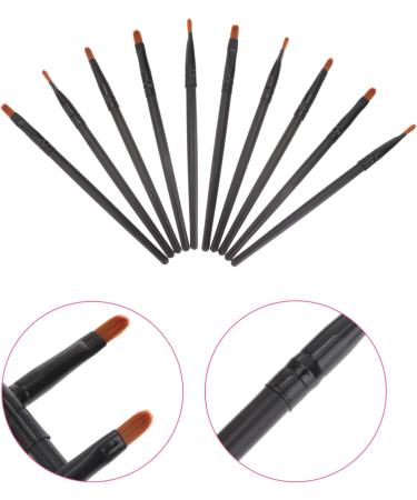 BELLIFFY 10pcs Nose Shadow Brush Travel Blush Brush Cosmetic Brush Eye Makeup Creme Blush Black Wooden Handle - Buy Online on SooperMarket.com