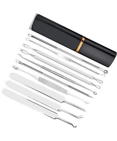Verdant Touch Portable Blackhead Needle Set Blackhead Needle Set Stainless Steel Aluminum Box Portable Blackhead Extractor Tool Kit for Men Women - Buy Online on SooperMarket.com