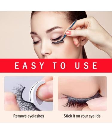 CHNLML Reusable Self-adhesive Eyelashes - Natural Look, No Glue, 3 Pairs | Waterproof Long Style Lashes for Women - Buy Online on SooperMarket.com