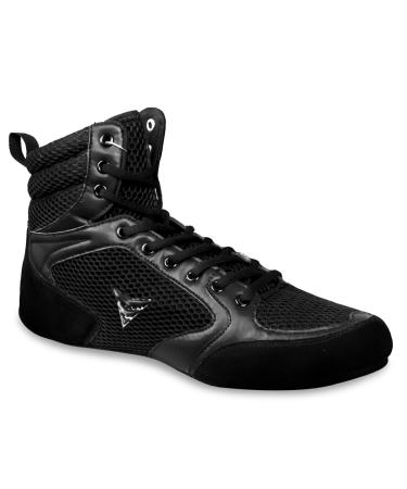 North Core wrestling shoes Mat Ace - Light martial arts boxing shoes - High traction weight lifting shoes for men and women - wrestling shoes 38 EU black