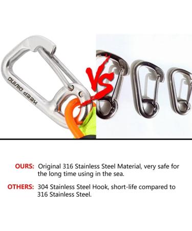 VGEBY Stainless Steel Diving Reef Hook Double with Spiral Coil Lanyard - Buy Online on SooperMarket.com