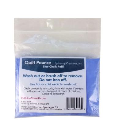 Quilt Pounce Chalk Refill 4 Ounces Blue