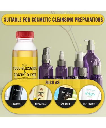 COCO-GLUCOSIDE & GLYCERYL OLEATE - Lipid Layer Enhancer for Homemade Cosmetics Foam Baths & Soaps - 8.82 Oz International Shipping - Buy Online on SooperMarket.com