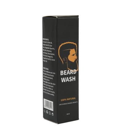 60ml Beard Shampoo - Portable Softening & Cleansing for Men's Beard Care | International Shipping - Buy Online on SooperMarket.com