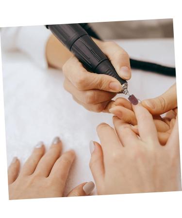Anneome 1 Set Nail Sand Ring Cap Nail Cuticle Drill Bit Nail File Bits Portable Drill Kit U as Acrilicas Nail Salon Accessory Nail Drill Bits Pro Tools Foot Head Box 8x6cm Rosy - Buy Online on SooperMarket.com