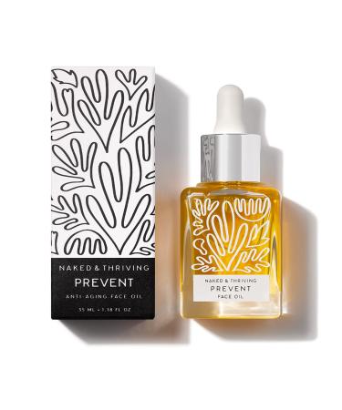 Naked & Thriving Prevent Anti-Aging Facial Oil - Organic, Vegan, All-Natural Skin Care & Face Oil (1.18 oz/35 mL)
