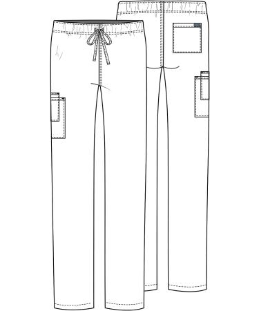 Cherokee Men & Women Scrubs Pant Workwear - Navy, XX-Small Short: Straight Leg Drawstring WW030 - Buy Online on SooperMarket.com