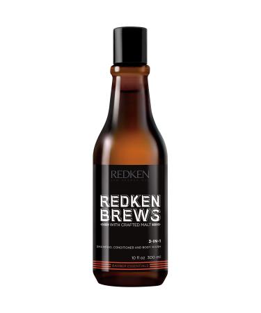 REDKEN Brews Men's 3-In-1 Shampoo Cleanse and Soften Your Hair and Skin 300 ml costs 300 ml (Pack of 1)