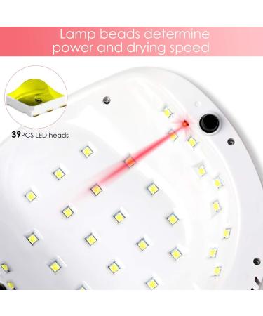 Janolia 86W UV LED Nail Dryer Lamp - Professional Gel Nail & Toenail Lamp with Sensor & LCD Display - 4 Timer Settings for Perfect Nail Design - Buy Online on SooperMarket.com