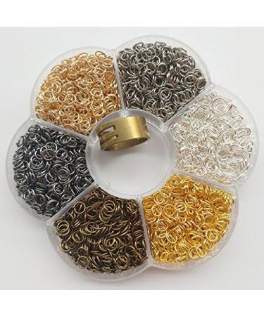 Chenkou Craft 3000pcs Small Open Jump Rings Kit - 6 Colors for Jewelry Making with Jump Ring Tool and Storage Box - 5mm - Buy Online on SooperMarket.com