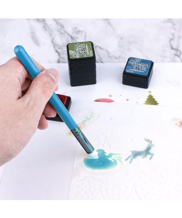 Yoseng Mini Ink Blending Brushes for Card Making - Set of 18 Brushes in 3 Models & 6 Colors - Small Art Blending Tool for Intricate Details - Buy Online on SooperMarket.com
