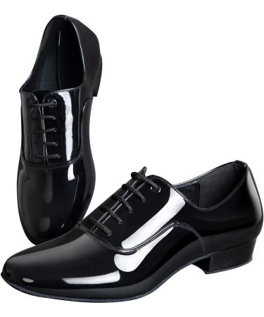 ARCLIBER Men's Ballroom Dance Shoes - PU Leather Tango Salsa Latin Sole, Black, Size 13 - Buy Online on SooperMarket.com