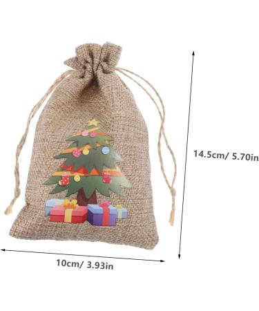 ORFOFE 1 Set Christmas Bags Holiday Bags Christmas Candy Bag Burlap Bag Pouch Snack Bag - Buy Online on SooperMarket.com