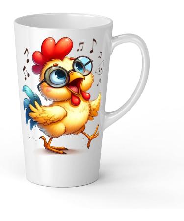 White Ceramic Kids Chicken Mug - Large 483 ml Perfect for Hot Chocolate or Milk Fun and Easy to Use - Buy Online on SooperMarket.com