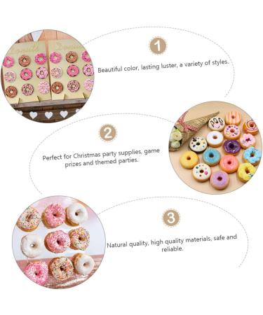 Uonlytech 20 Pcs Donut Decoration Blush Decor Bling Decor Lovely Ornament Child Accessories Earth Tones - Buy Online on SooperMarket.com