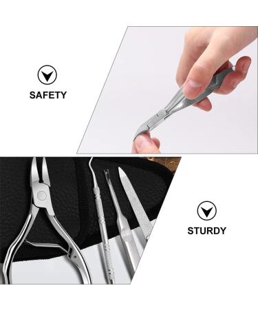 1 Set Manicure 2-piece Set Pedicure Clippers Pedicure Cuticle Cuticle Shaver Dead Skin Scissor Pedicure Nail Trimmer Nail Tool 2 Piece Set Household Stainless Steel - Buy Online on SooperMarket.com
