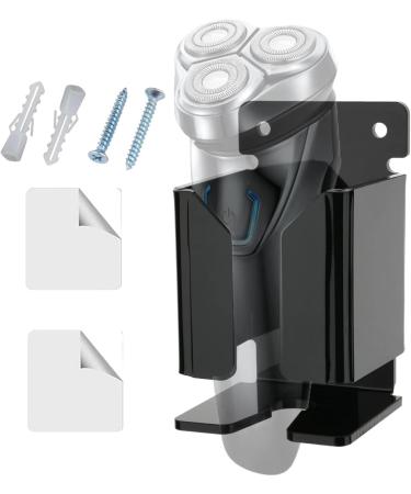 Jingling Self-Adhesive Toothbrush & Razor Holder for Shower Electric Shed Organizer in Black | Durable Storage Solution for Toiletries - Buy Online on SooperMarket.com