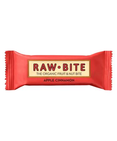 Raw Bite Apple Cinnamon Bar - Healthy Fruit & Nut Snack | 6 x 50g - Natural Ingredients International Shipping - Buy Online on SooperMarket.com