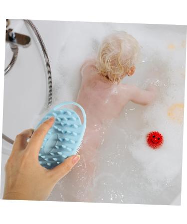 3pcs Double Sided Bath Brush Set - Baby & Body Silicone Scrubber - Buy Online on SooperMarket.com