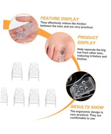 FRCOLOR Nail Tools 3 Pairs - Clip Board & Divider Nursing Care Set for Men - Toe Separator & Foot Valgus Protector - Thumb Splint - Buy Online on SooperMarket.com