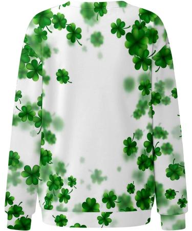 Womens St Patricks Day Heart Pattern Raglan Tee - Green, Large - Buy Online on SooperMarket.com