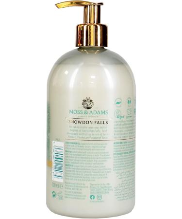 Moss & Adams Snowdon Falls Lotus Flower Handwash 500ml | Antibacterial & Vegan - Buy Online on SooperMarket.com