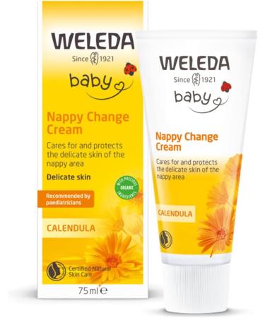 Weleda Baby Calendula Nappy Cream 75ml - Soothing Diaper Rash Relief - Buy Online on SooperMarket.com