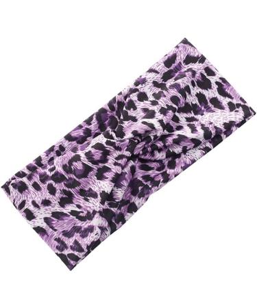 Wiwpar Boho Headbands for Women - Criss Cross Elastic Leopard Twist Hair Wraps | Pack of 2 for Yoga & Outdoor Style 3 - Buy Online on SooperMarket.com