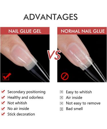 HERBENJOY Builder Gels 5 In 1 Nail Extension Gel 15ml Pink Strengthening Gel Base Gel Color Gel Nail Polish Foundation Gel Rhinestones Glue Gel For Nail Art (02 White) - Buy Online on SooperMarket.com