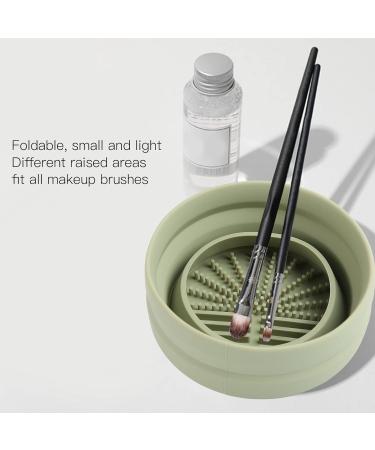 Dekaim Makeup Brush Cleaner Bowl Silicone Makeup Brush Cleaning Pad Bowl Scrubber Make Up Brush Cleaner Pad Portable To Clean for Brush Powder Puff - Buy Online on SooperMarket.com