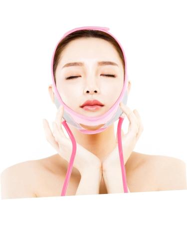 CANIGHT 1pc Inflatable Face Strap Face Strap Double Chin Face Lifting Strap Thin Face Strap Fabric Pink - Buy Online on SooperMarket.com