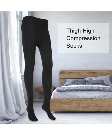 Solomi Thigh High Compression Stockings - Medium Black for Pain Relief | 4 Sizes Available | International Shipping - Buy Online on SooperMarket.com