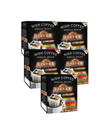 Nishcoffee Practical One Cup Filter Coffee Tasting Set of 5