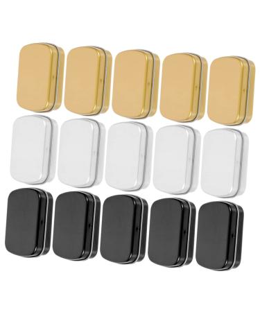 HAPINARY 15pcs Mini Tin Box Tin Cans with Lids Food Containers with Lids Small Tins with Lids Tinplate