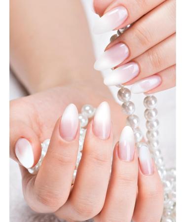 Kalolary 20PCS Nail Gel Polish Strips - White Transparent | Self-Adhesive Wrap Stickers for Cured Gel Nails | UV/LED Lamp Required - Buy Online on SooperMarket.com