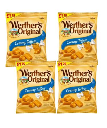 Werthers Original Sugar Free Creamy Toffees 65g (4 Packs)