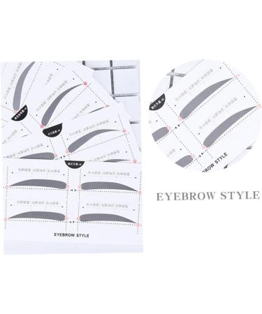 Mikinona Eyebrow Template 2 Eyebrow Shaping Stencils Microblading Stencils Eyebrow Card Eyebrow Stickers A607 Template Simple - Buy Online on SooperMarket.com