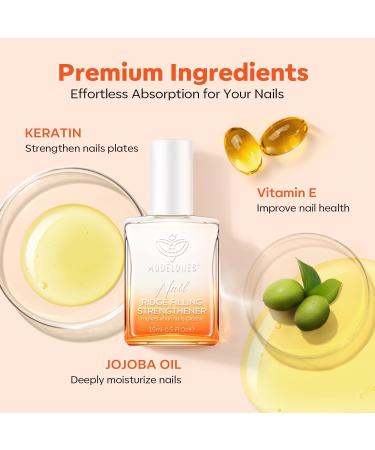Modelones 8-in-1 Nail Care Ridge Filling Strengthener Treatment - 15ml Milky White - Buy Online on SooperMarket.com