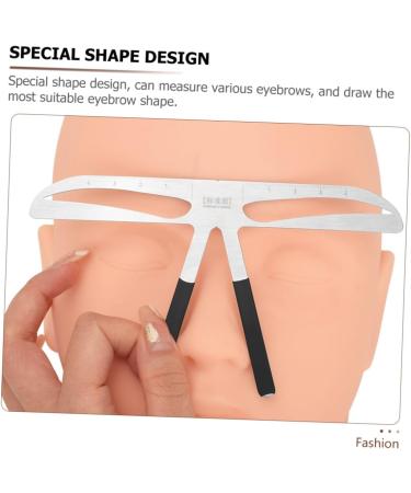 WOFASHPURET Eyebrow Ruler for Girl Stainless Eyebrow Position Ruler Tool Measuring Ruler Eyebrow Marks Portable - Buy Online on SooperMarket.com