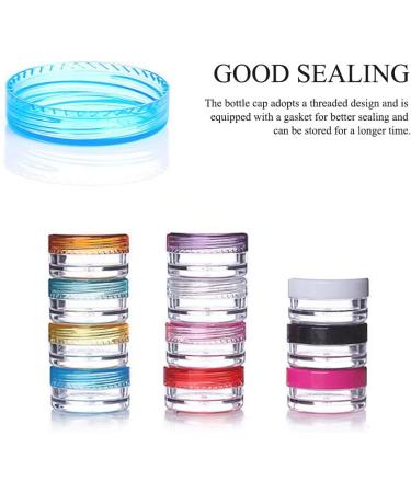 Shop Pudsern 40 Pcs 5G Cosmetic Containers - Empty Round Plastic Jars for Creams Nail Polish Lip Balm & Makeup Storage (10 Colors) - Buy Online on SooperMarket.com