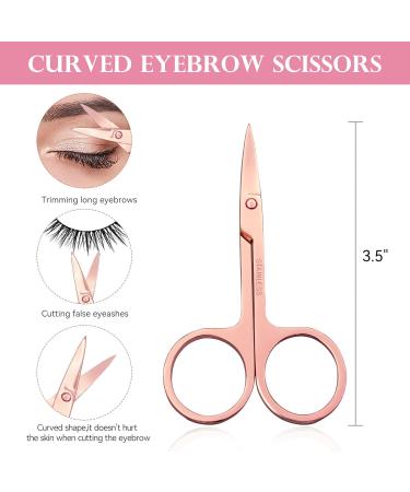 6-Piece Professional Stainless Steel Tweezers Set in Pink Leather Case - Buy Online on SooperMarket.com