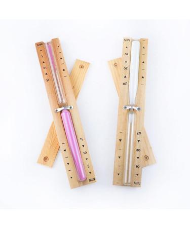 Baoblaze Pink Hourglass Timer | Sauna Clock & Sandwatch for Cooking Learning & Training - Buy Online on SooperMarket.com