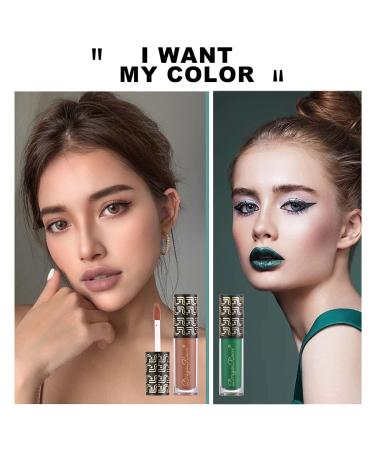 12Pcs Dark Liquid Lipstick Matte Sets  24-Hour Smudge Proof Long Lasting Matte Lipstick Lip Stain Lip Gloss Set-White/Red/Vampire/Green/Black/Chocolate/Purple/Nude/Blue - Buy Online on SooperMarket.com