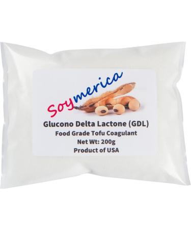 Soymerica Tofu Coagulant - 200g Premium Glucono Delta Lactone (GDL). Food Grade. 100% Product of USA