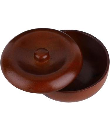 Raguso Wooden Shaving Bowl 10x10x6 - Sturdy Rubberwood with Lid for Men s Foaming Shaving Cream | International Shipping Available - Buy Online on SooperMarket.com