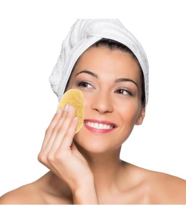 Baluue Natural Facial Sponge Round Cleansing Sponge Cosmetic Removal Sponge Portable Sponge for Facial Cleansing Exfoliating Makeup Removal - Buy Online on SooperMarket.com