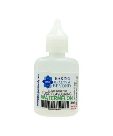 Baking Beauty and Beyond Concentrated Food Flavouring Oil - Dozen of Professional Quality Food Grade Flavouring Oil for Candy Making Baking Cooking Lip Balm and Lip Gloss - Watermelon (30ml)