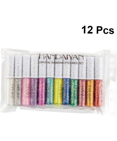 FOYTOKI 12pcs Liquid Eyeshadow Glitter Eyeliner Liquid Eyeliner Shinny Eyeliner - Buy Online on SooperMarket.com